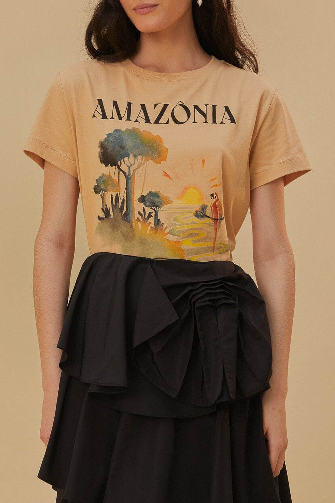 DJV_Beige Tops & T-Shirts - Beige