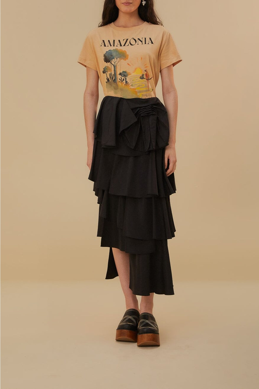 DJV_Beige Tops & T-Shirts - Beige