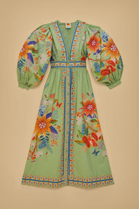 DJV_Bright Yard Green Robes midi - Bright Yard Green