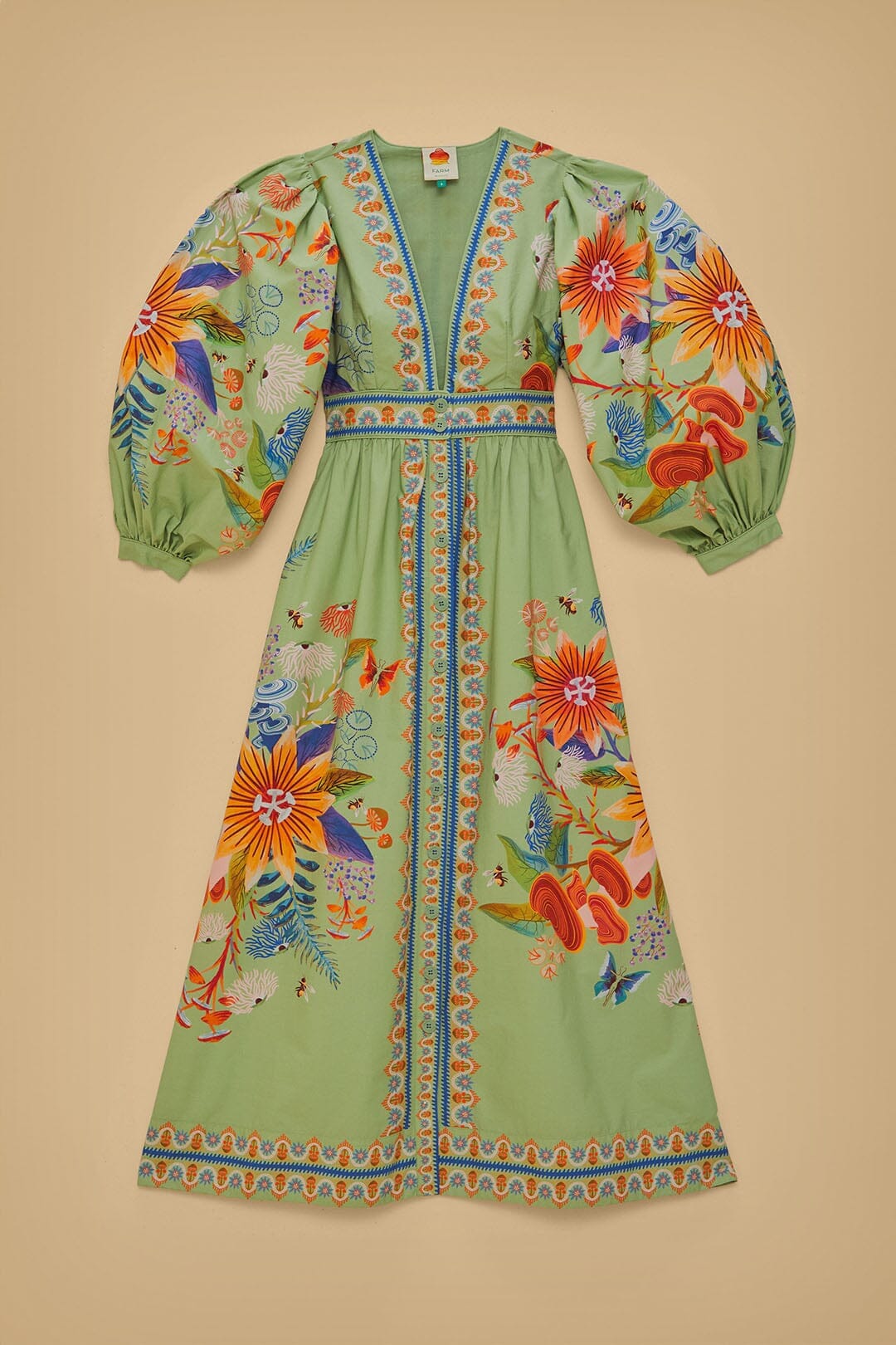 DJV_Bright Yard Green Robes midi - Bright Yard Green
