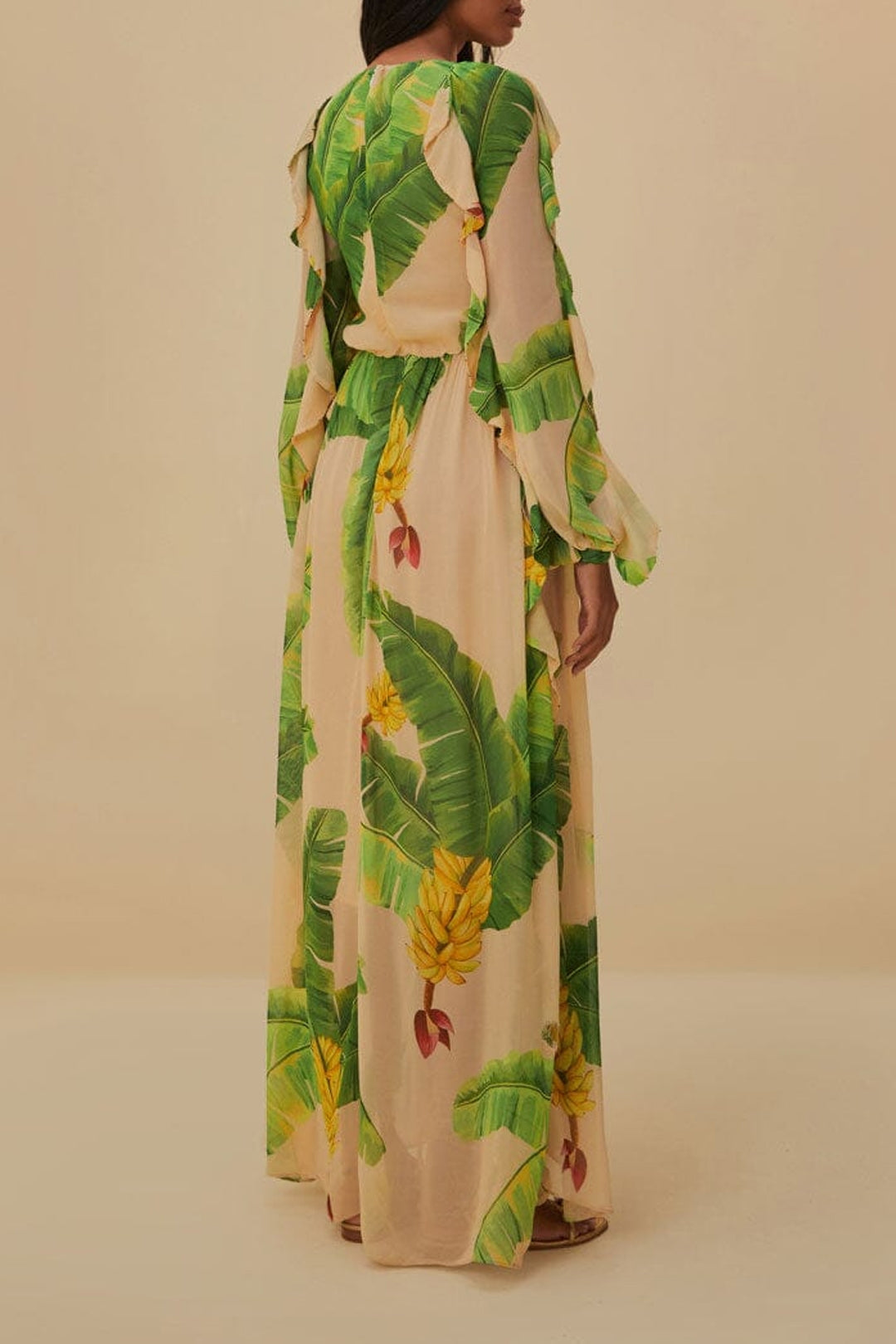 Robe longue Fresh Bananas - Vert