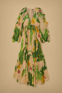 Robe longue Fresh Bananas - Vert