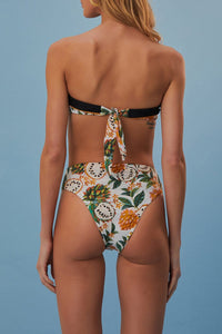 Bas de bikini taille haute réversible Biriba - Blanc