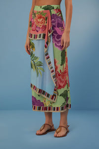 DJV_Flower Scarves Multicolor Beachwear - Flower Scarves Multicolor