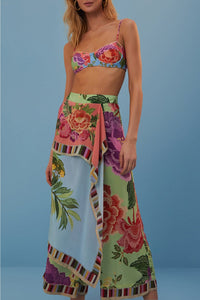 DJV_Flower Scarves Multicolor Beachwear - Flower Scarves Multicolor