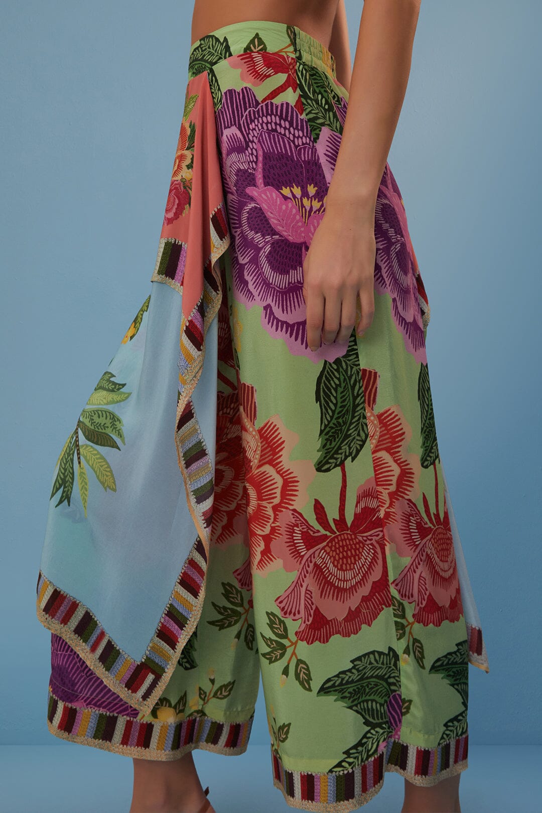 DJV_Flower Scarves Multicolor Beachwear - Flower Scarves Multicolor