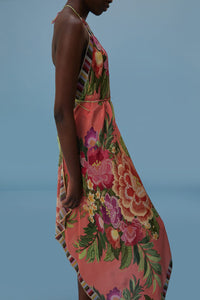 Robe longue dos nu - Multicolore