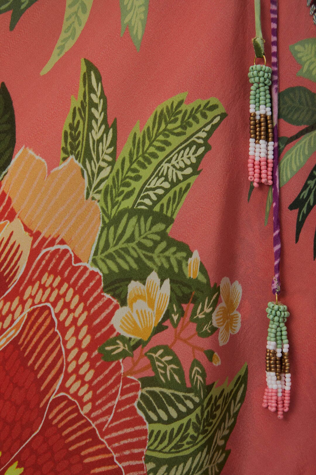 Robe longue dos nu - Multicolore