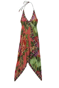 Robe longue dos nu - Multicolore