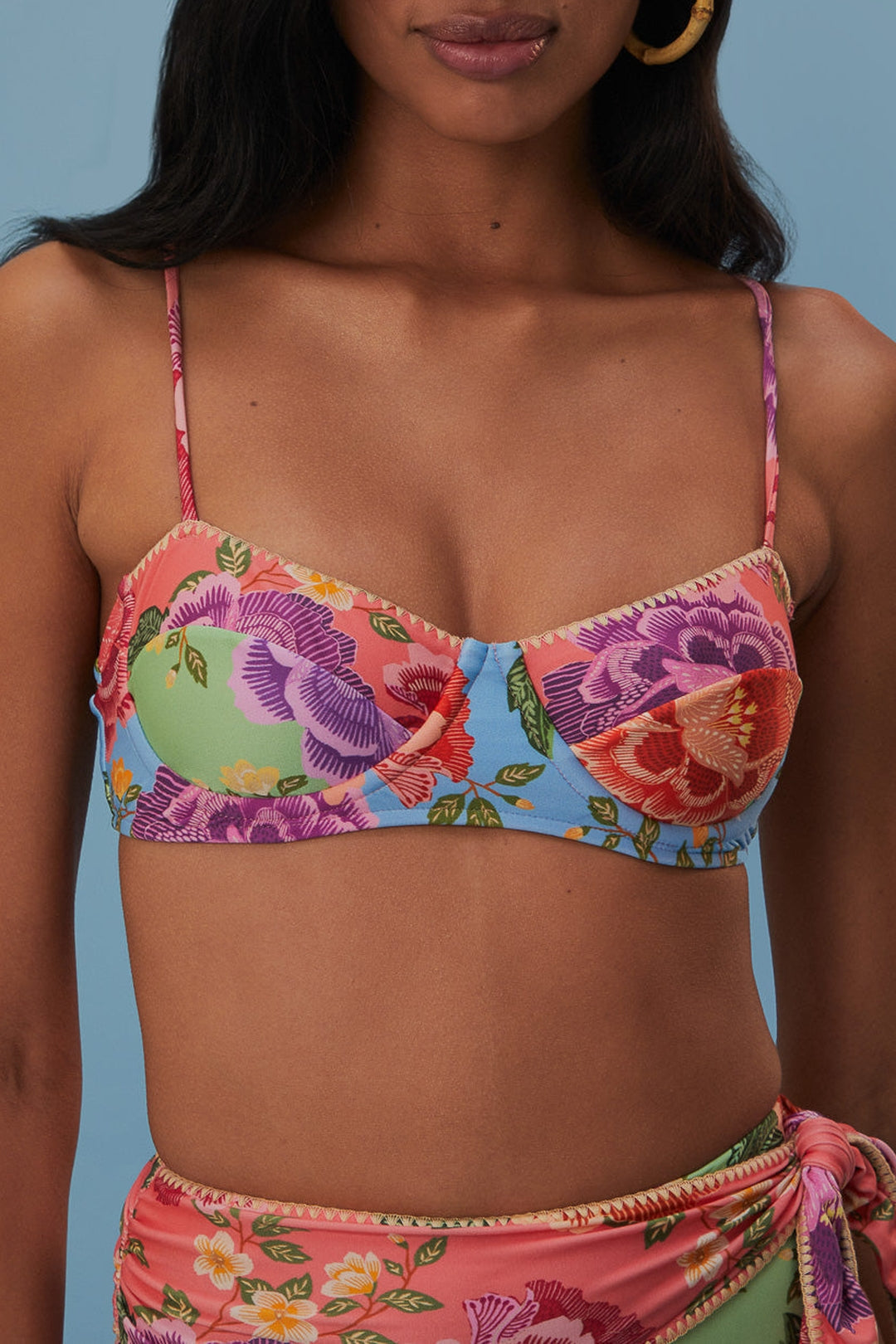 Haut de bikini Flower - Multicolore
