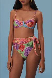 Haut de bikini Flower - Multicolore