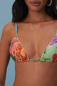 Haut de bikini Flowers - Multicolore