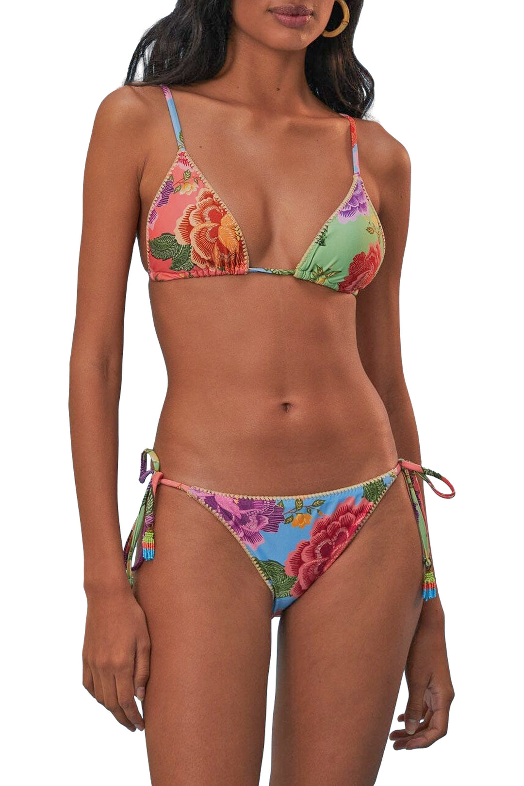Haut de bikini Flowers - Multicolore