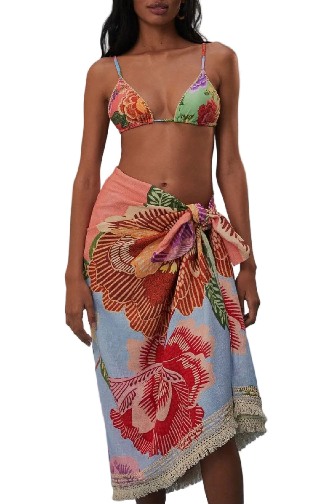 Paréo Flower Scarves - Multicolore