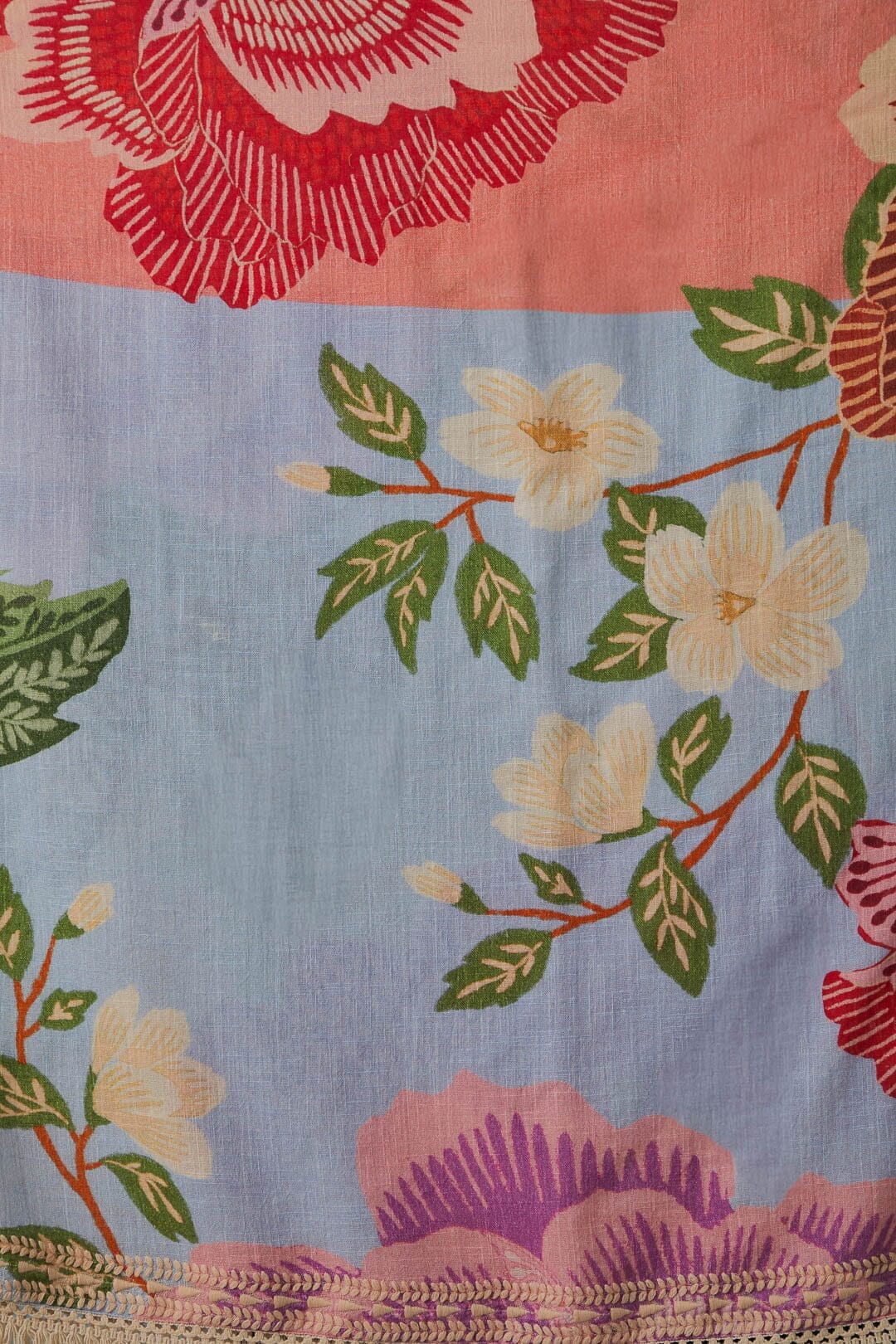 NEW_Flower Scarves Multicolor Beachwear - Flower Scarves Multicolor