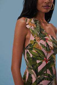 Maillot de bain une pièce Banana Leaves - Vert