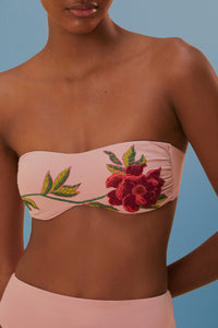 Haut de bikini Rosier - Rose