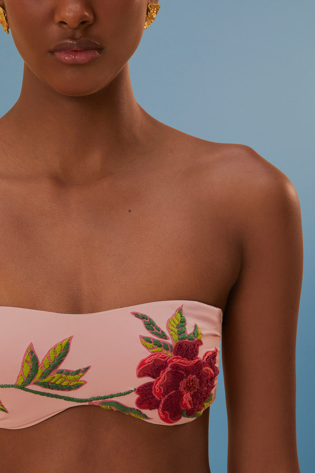 Haut de bikini Rosier - Rose
