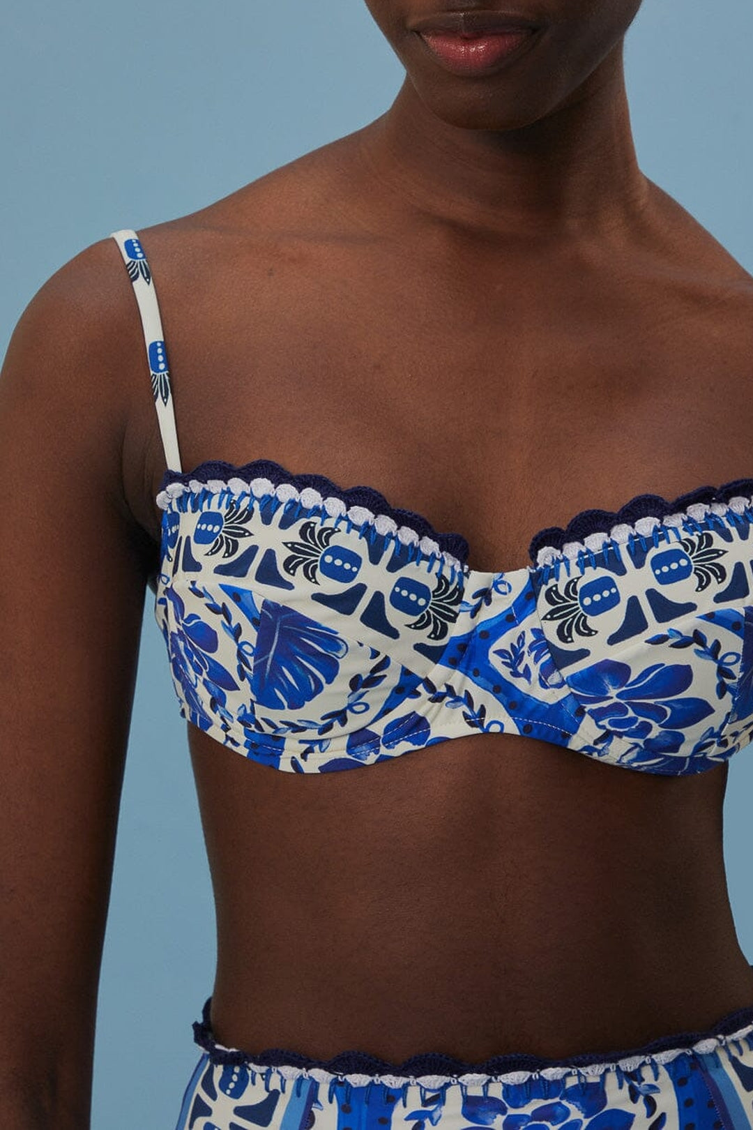 Haut de bikini Tile Dream - Bleu