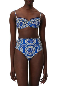 Haut de bikini Tile Dream - Bleu