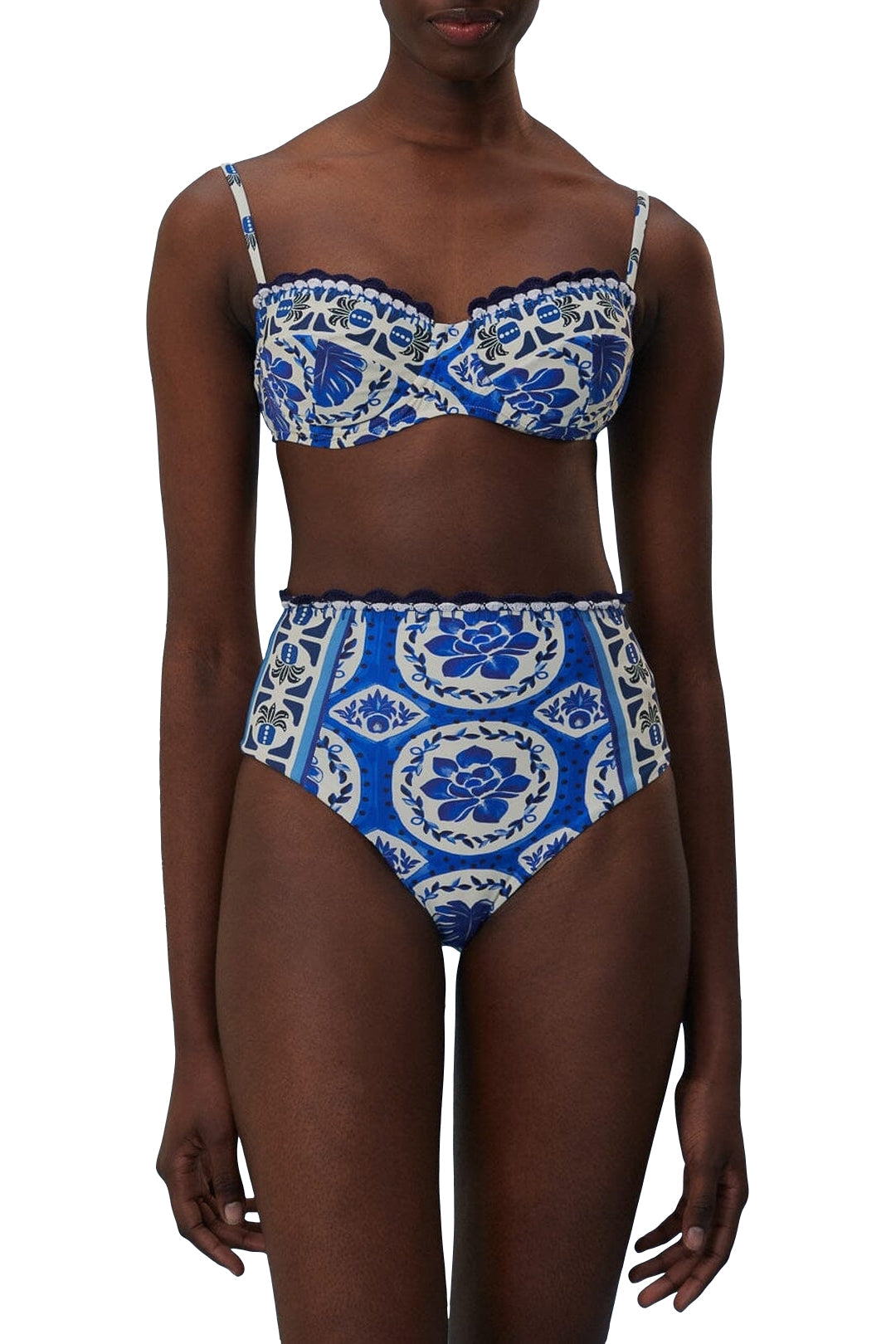 Haut de bikini Tile Dream - Bleu