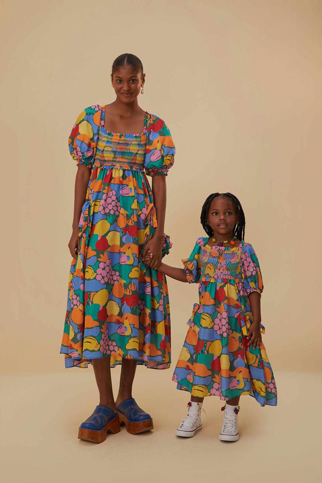 NEW_Fruit Landscape Robes midi - Fruit Landscape