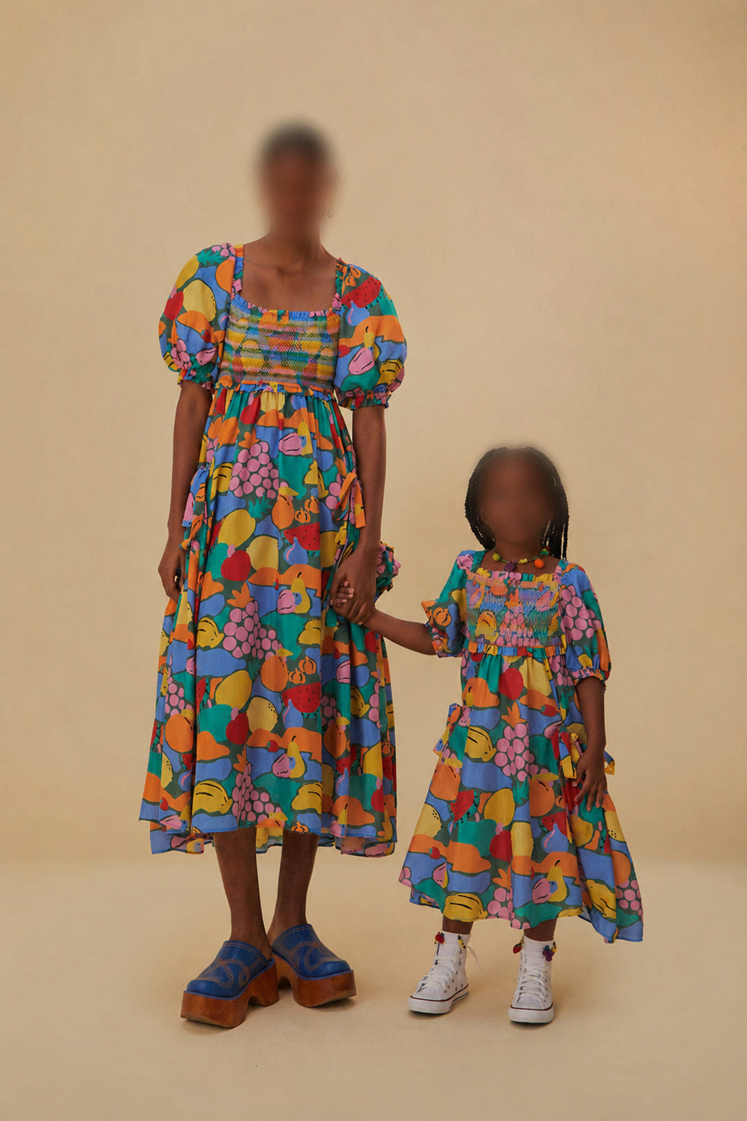 Robe midi Fruit Landscape - Multicolore