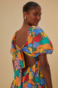 NEW_Fruit Landscape Robes midi - Fruit Landscape