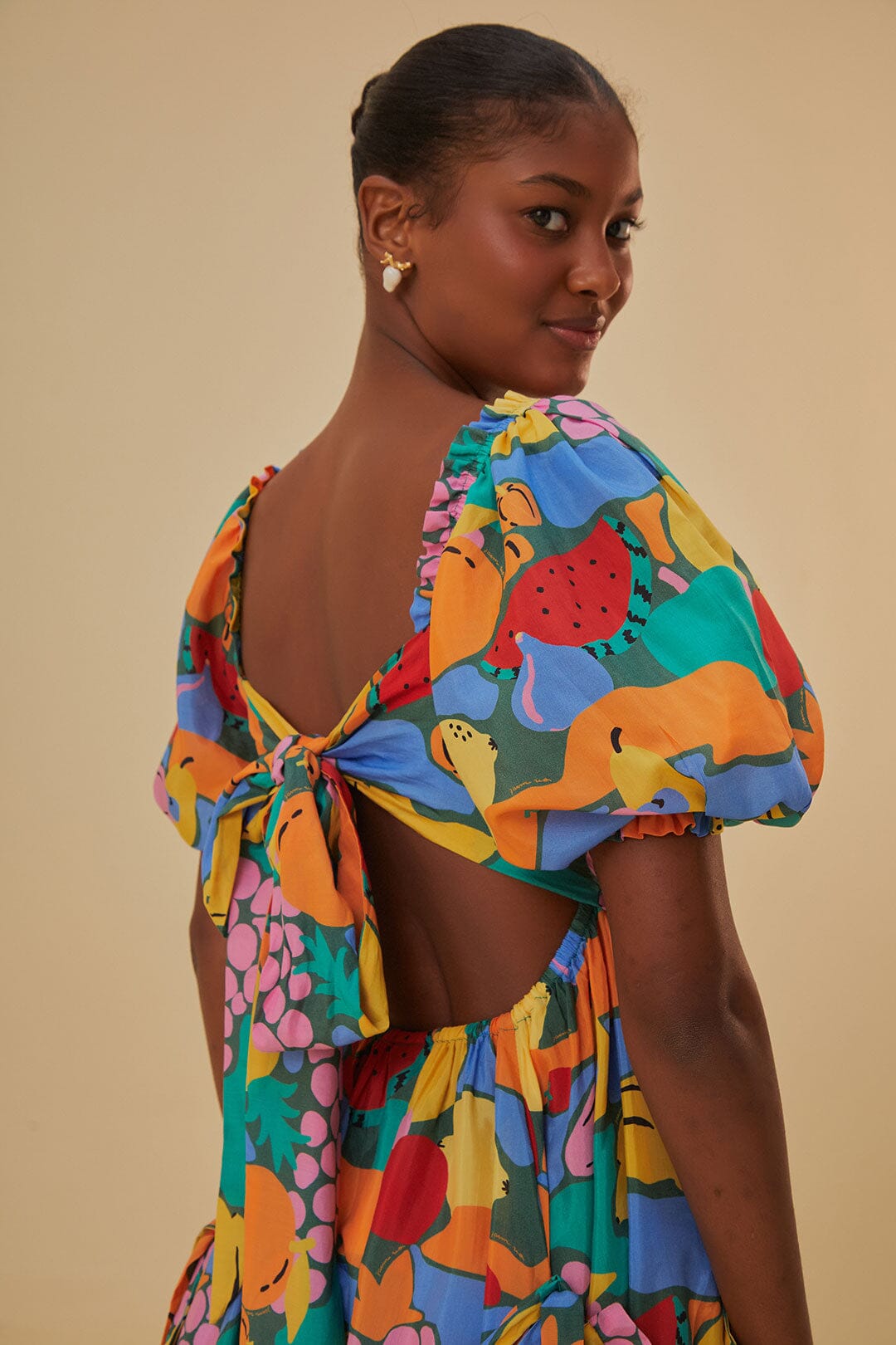 NEW_Fruit Landscape Robes midi - Fruit Landscape