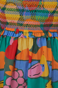 NEW_Fruit Landscape Robes midi - Fruit Landscape