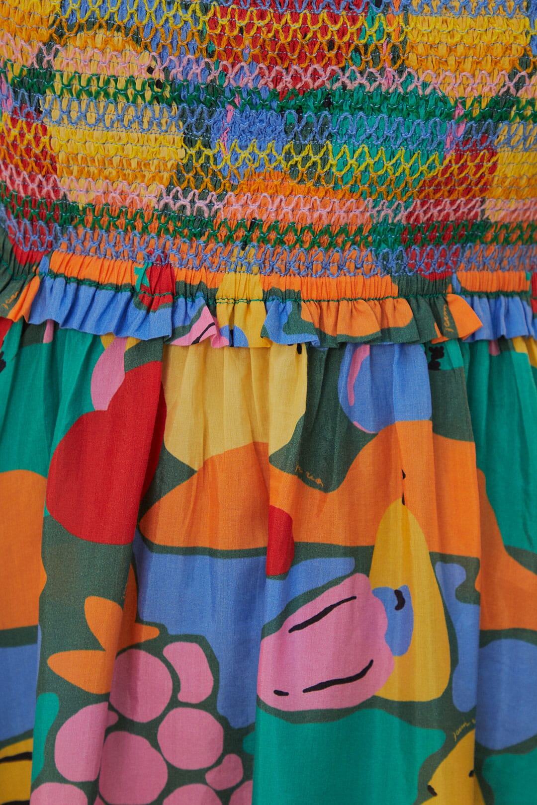 NEW_Fruit Landscape Robes midi - Fruit Landscape