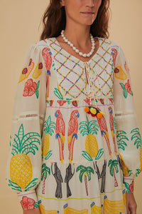 NEW_Tropical Color Off-White Robes midi - Tropical Color Off-White