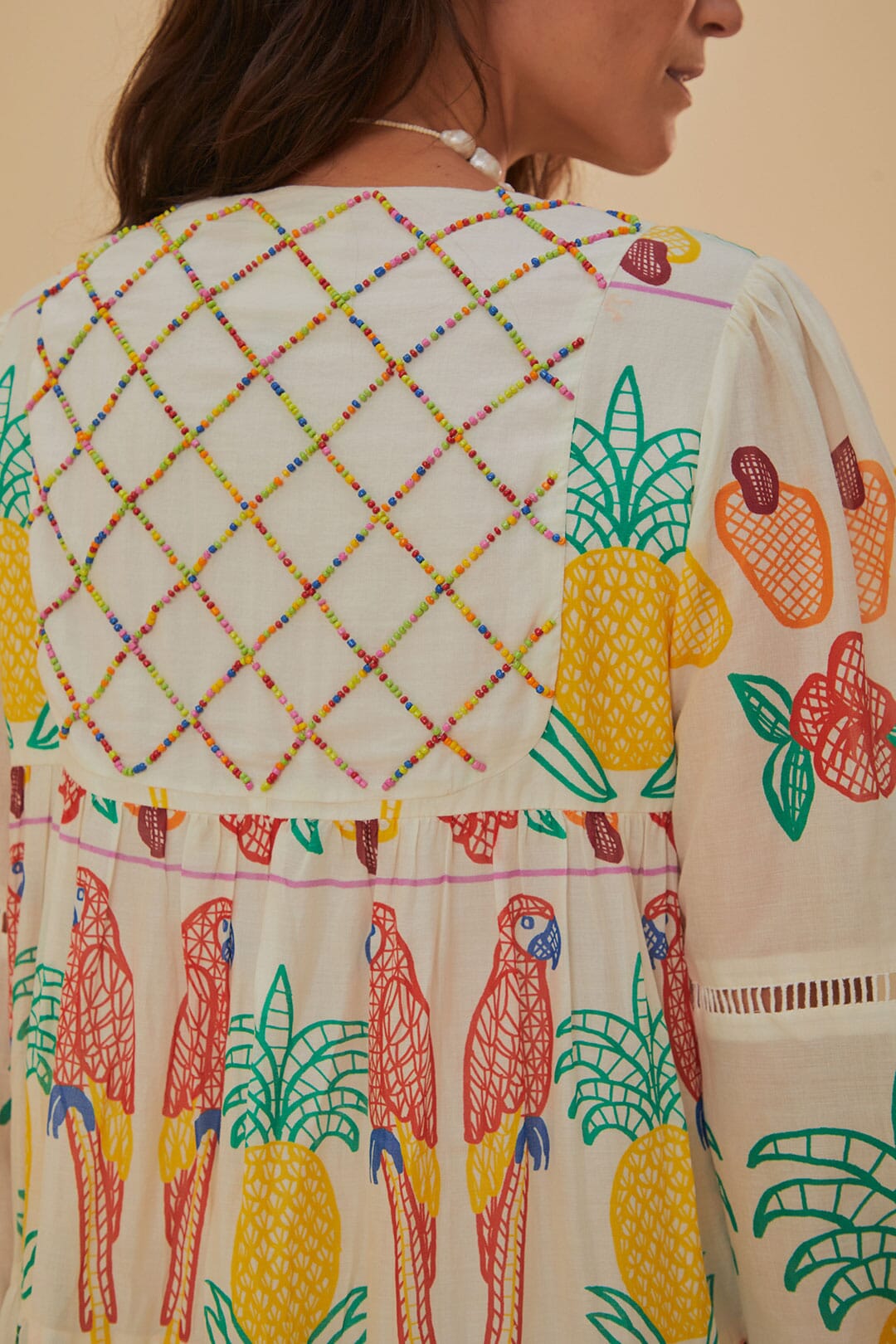 NEW_Tropical Color Off-White Robes midi - Tropical Color Off-White