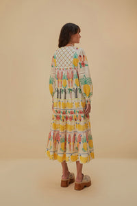 NEW_Tropical Color Off-White Robes midi - Tropical Color Off-White