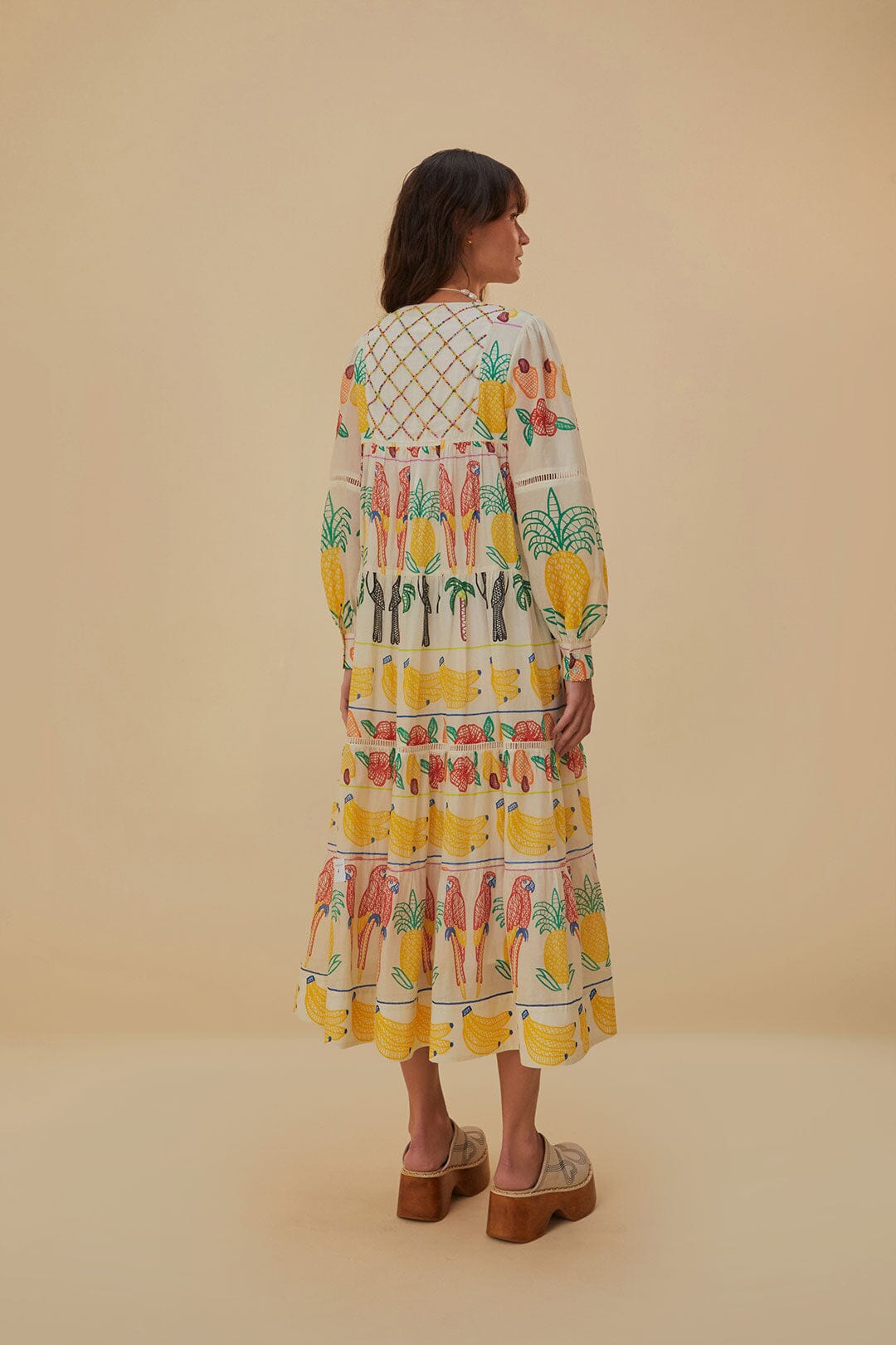 NEW_Tropical Color Off-White Robes midi - Tropical Color Off-White