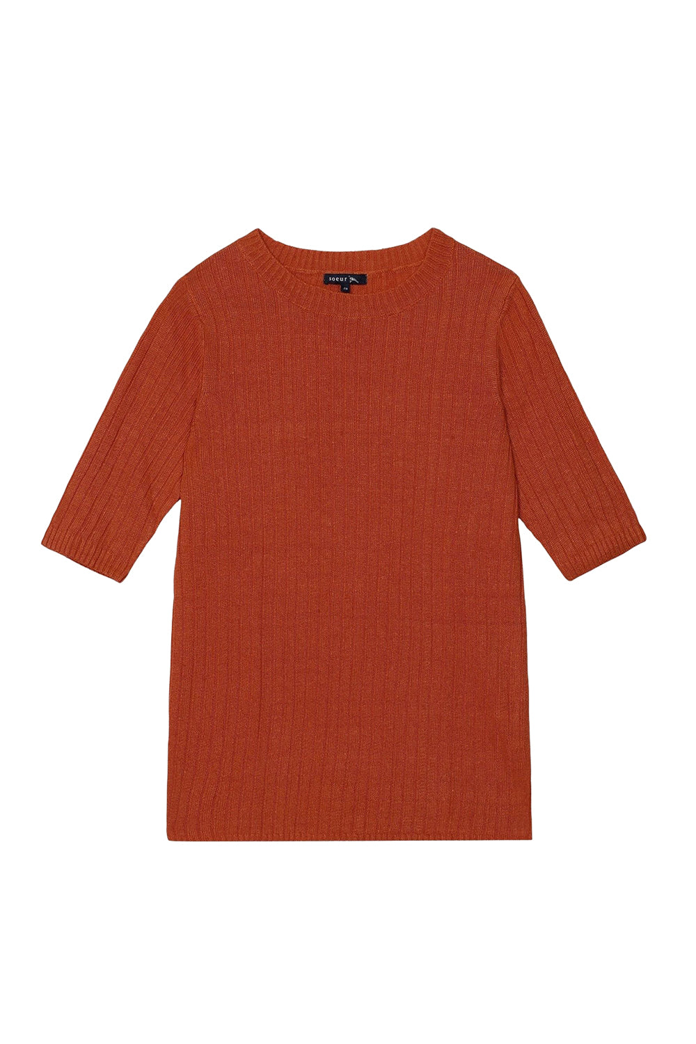 Jauge Delon linen T-shirt - Terre Brûlée