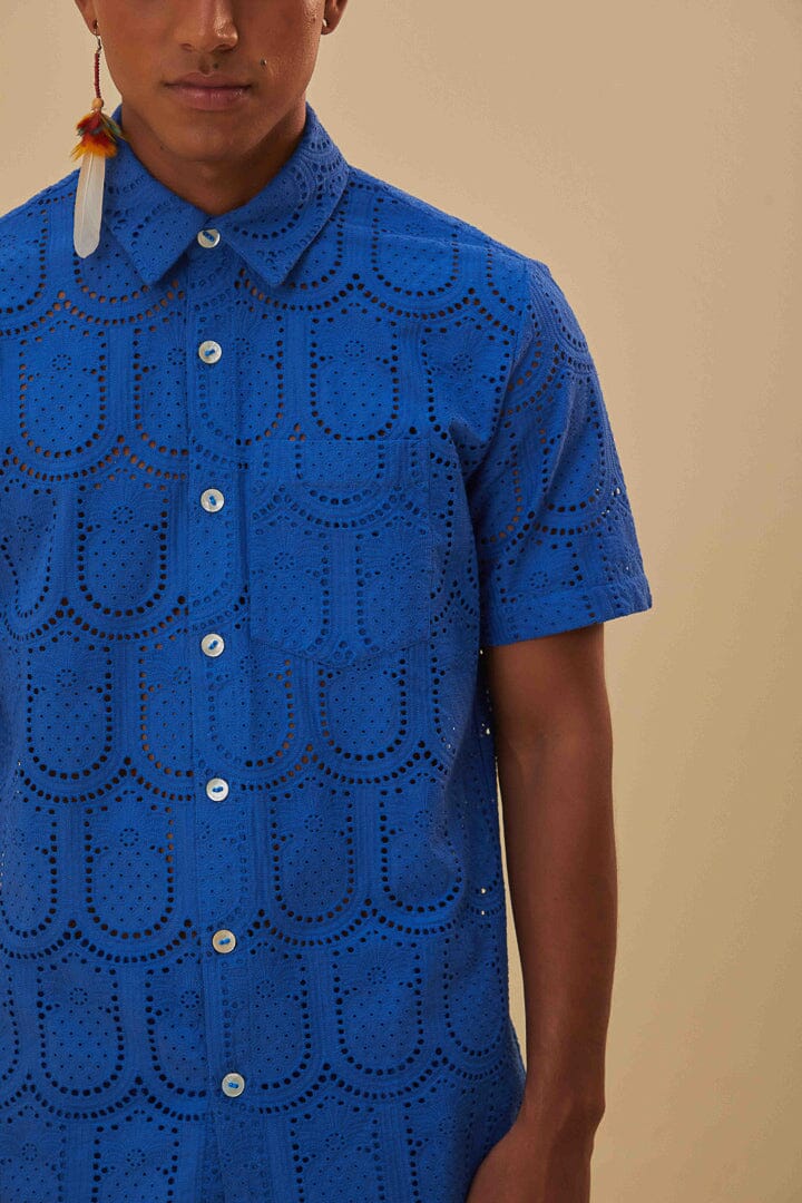 DJV_Blue Chemises & Blouses - Blue