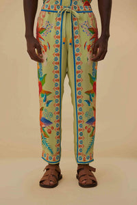 DJV_Bright Yard Green Pantalons - Bright Yard Green