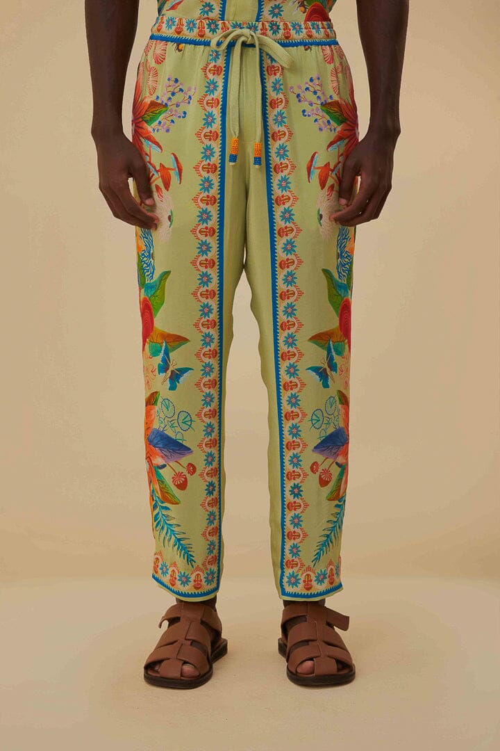 DJV_Bright Yard Green Pantalons - Bright Yard Green