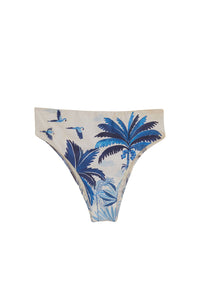 Bas de bikini taille haute Ciel de rêve - Bleu
