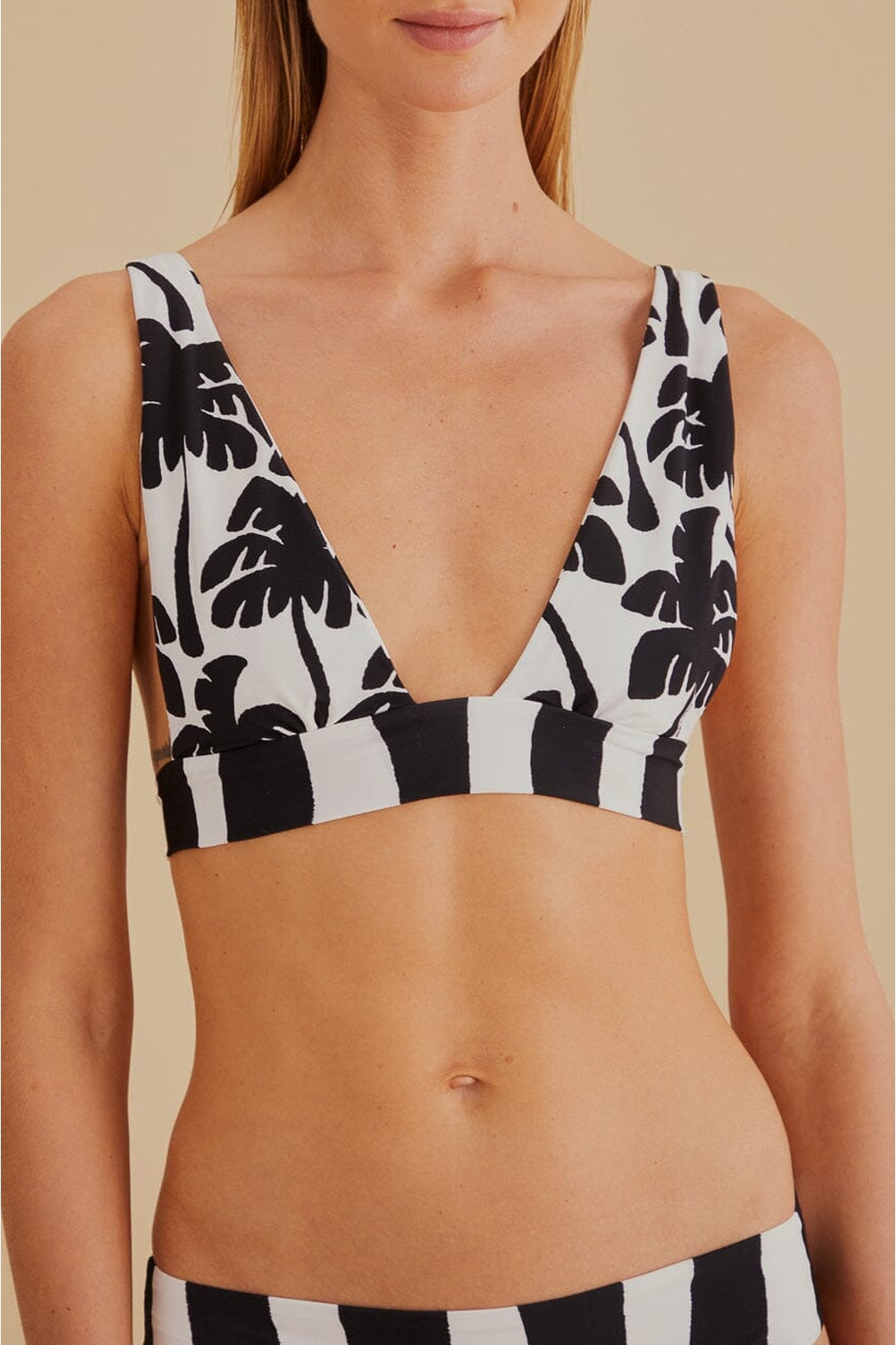 MEDIA OFF LINE_Haut de bikini Noix de coco - Noir