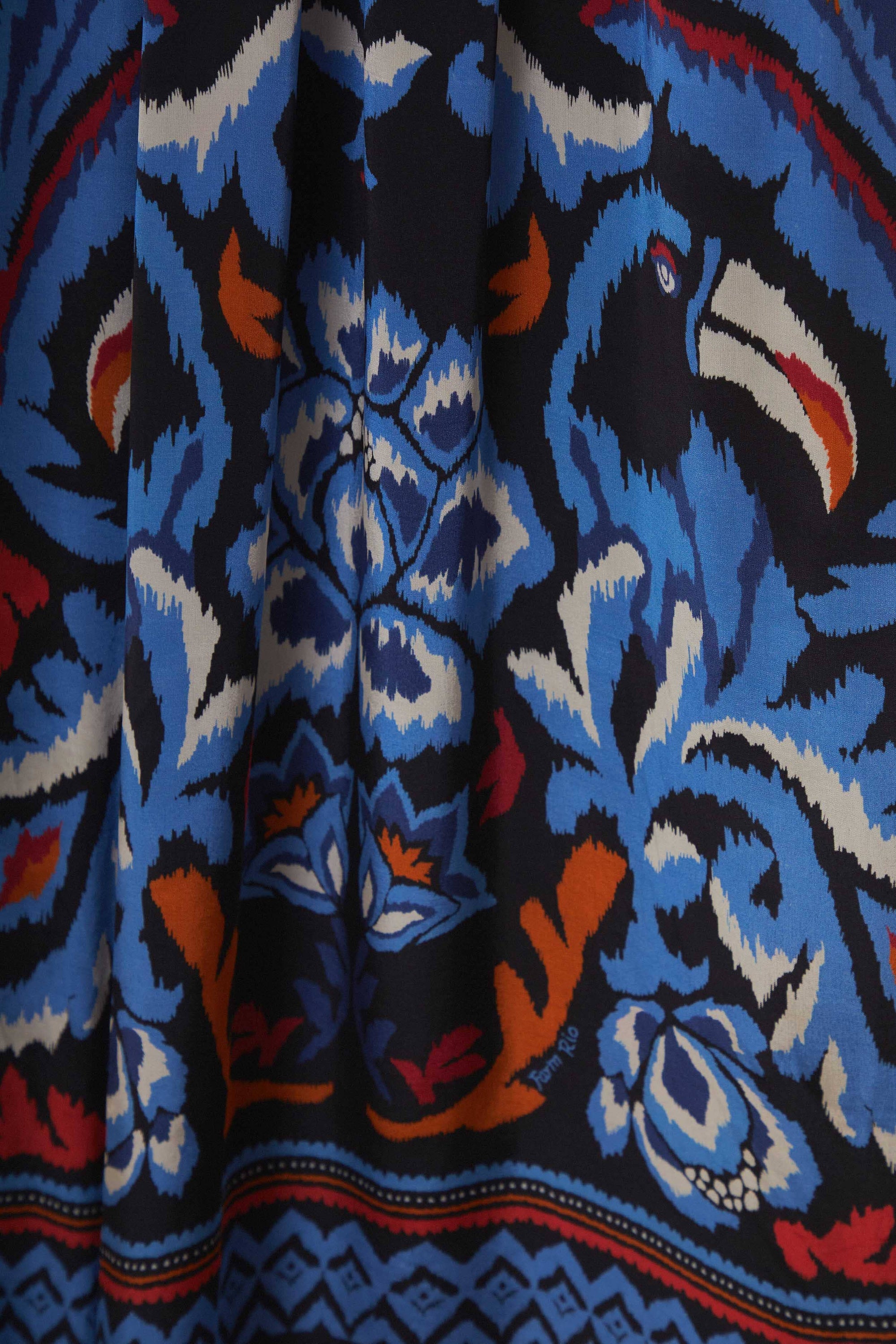 Robe longue à manches longues - Bleu