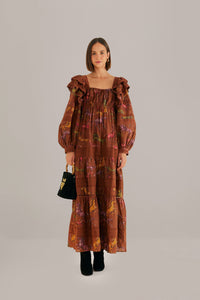 NEW_Dotted Horse Brown Robes longues - Dotted Horse Brown