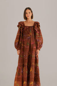NEW_Dotted Horse Brown Robes longues - Dotted Horse Brown