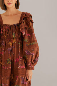 NEW_Dotted Horse Brown Robes longues - Dotted Horse Brown