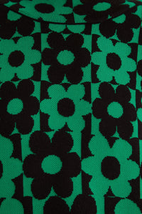 Robe midi Marguerite en maille - Vert