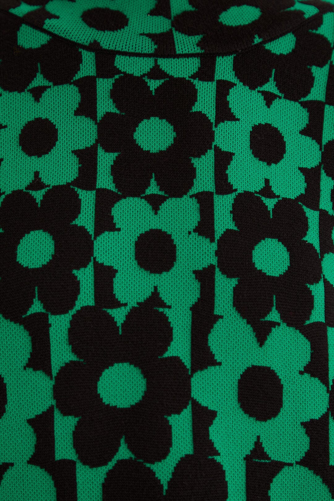Robe midi Marguerite en maille - Vert