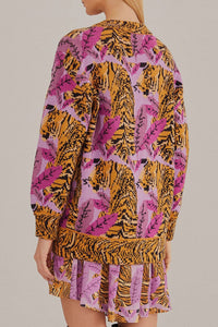 DJV_Tiger Leaves Lavander Cardigans & Pulls - Tiger Leaves Lavander