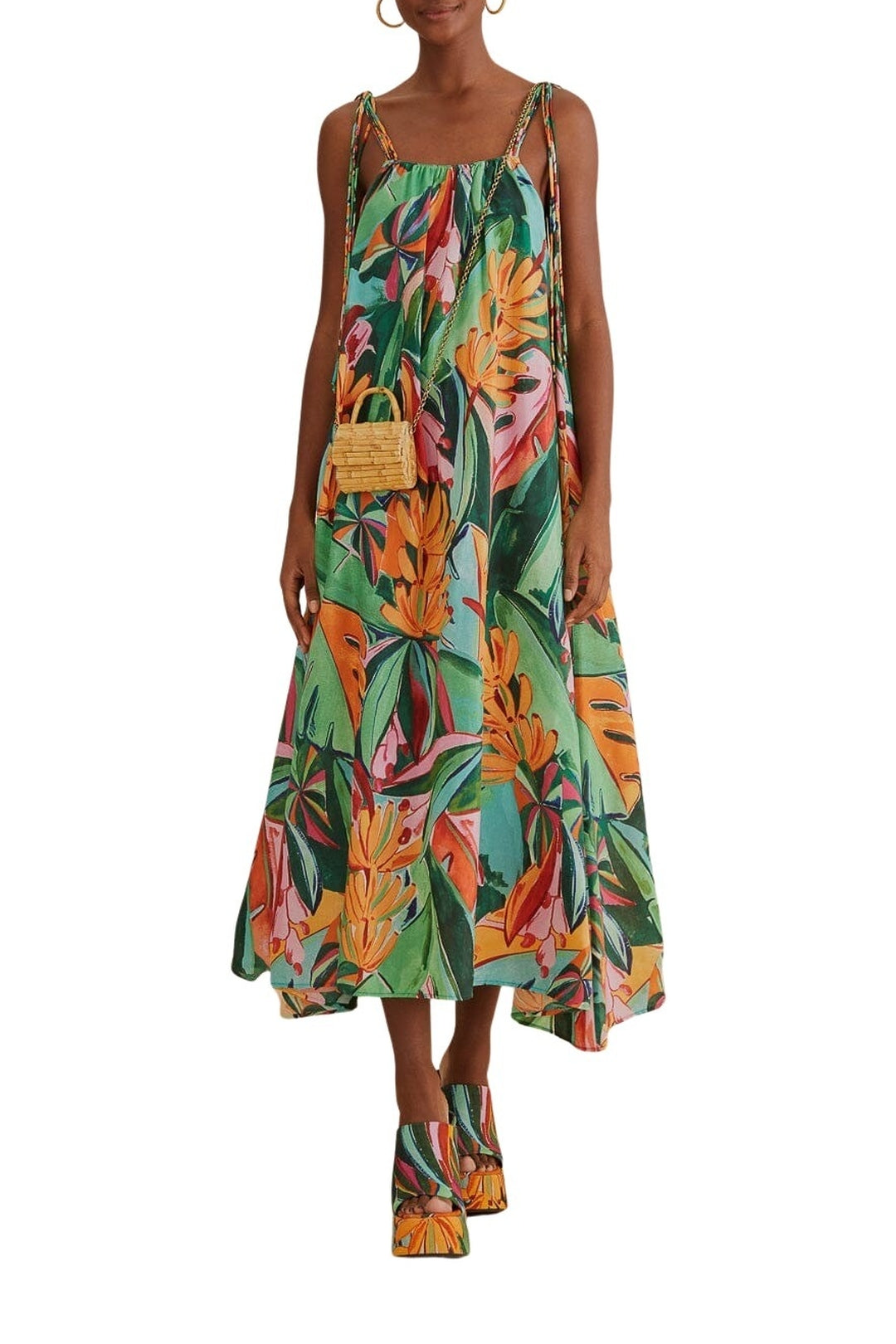 DJV_BanFoliage Multicolor Robes midi - BanFoliage Multicolor