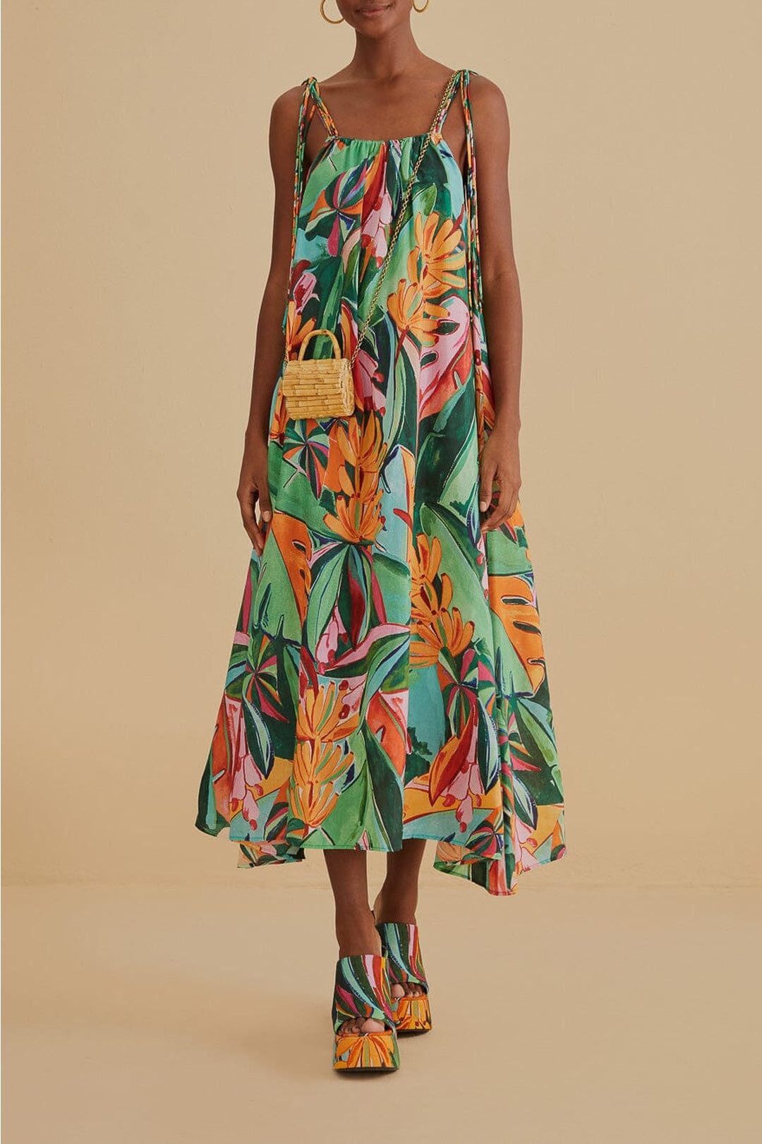 DJV_BanFoliage Multicolor Robes midi - BanFoliage Multicolor